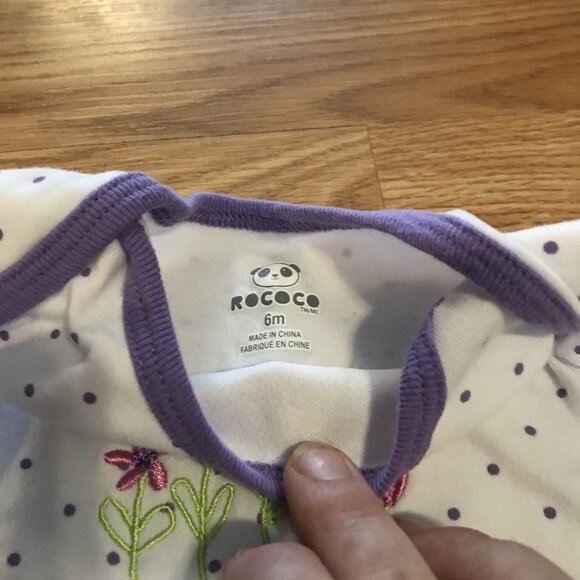 Baby Girl Short Sleeve One Piece Lot Of 7 Size 3-6M Mixed Patterns - Picture 16 of 16